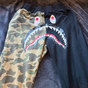 Well Pre-Loved BAPE/ A Bathing Ape Half and Half Sweatpants